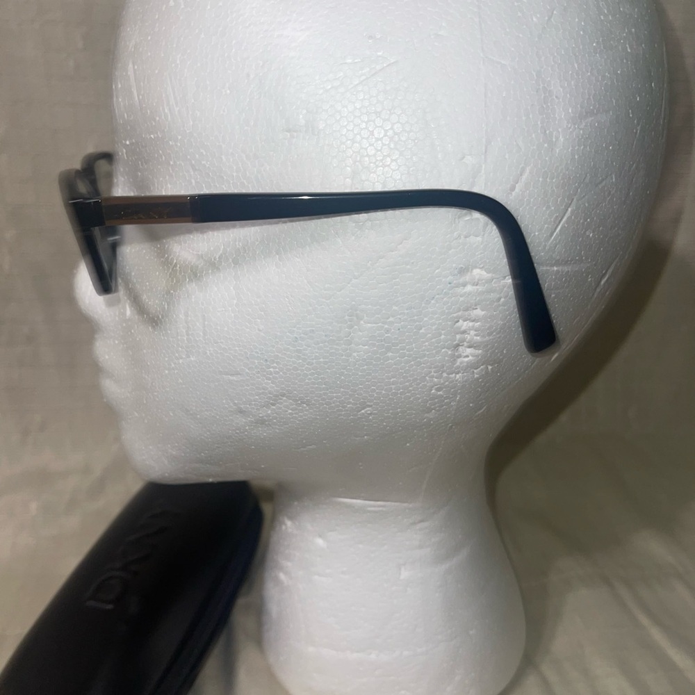 DKNY Black Rectangular Glasses With Eyeglass Case - image 3